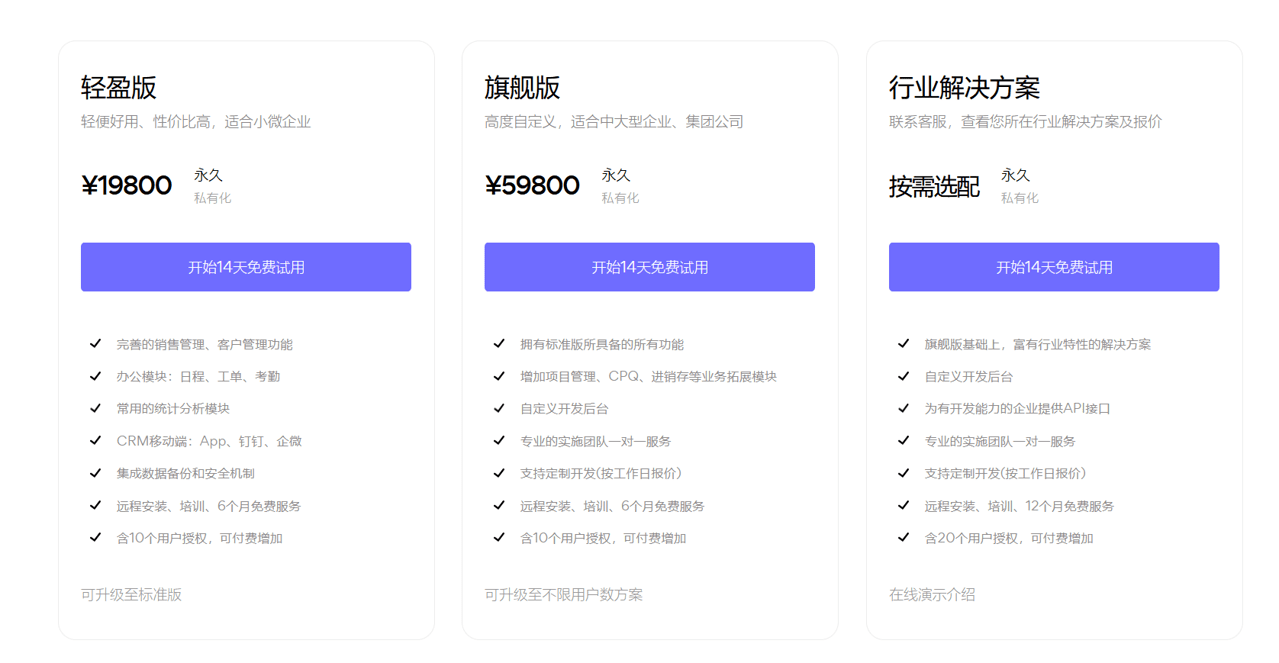 CRM系統(tǒng)報(bào)價(jià)